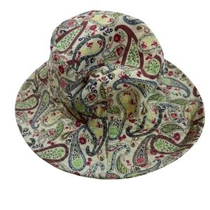 Nine West Vintage America‎ Collection Paisley Bucket Hat Floral Print